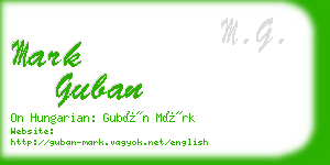 mark guban business card